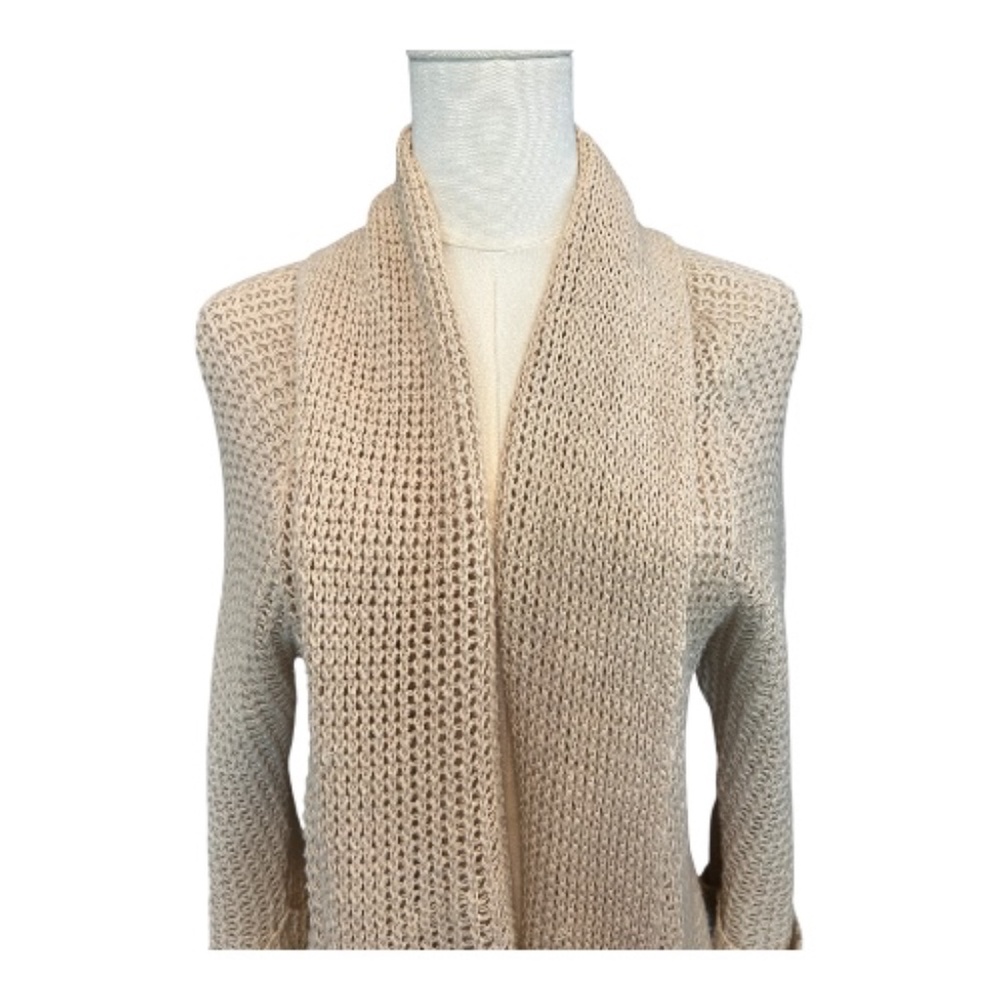 ✨ GUC CABI Women’s Teacher’s Pet Tan Open Front Cardigan Long Sleeve | Size S - Picture 2 of 9